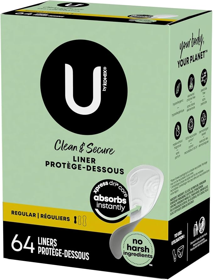 Kotex Liner Lightdays/Clean & Secure 64s Regular - Image 1